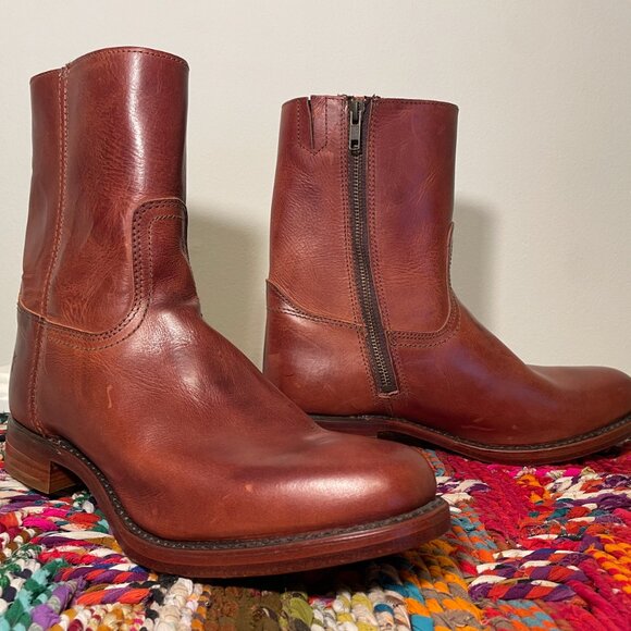 [SOLD] FRYE Campus Mid Calf Boot with Inside Zipper - Mens  Size: 9.5 - Picture 3 of 16